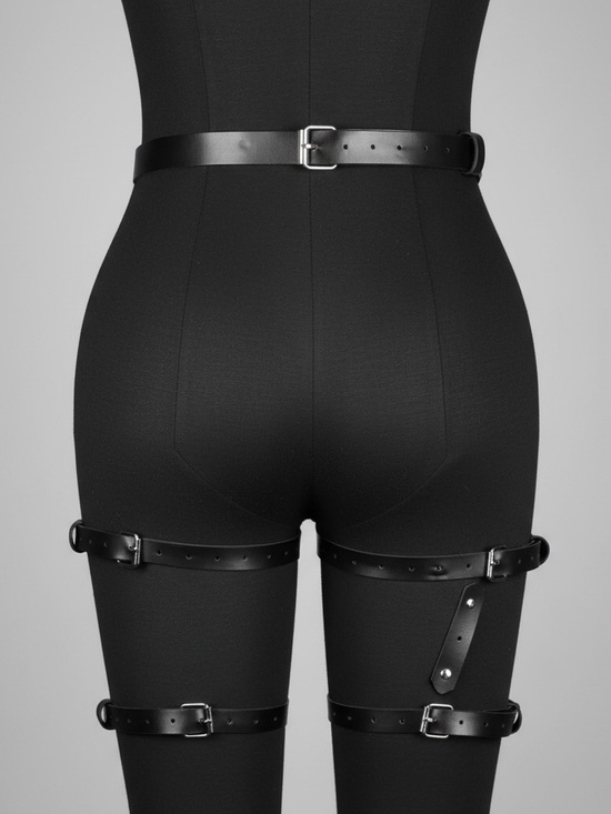 Full Body Black Harness Set New main image 5